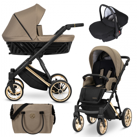Carucioare copii 3in1 - Carucior 3in1 Ivento Premium Kunert cu cos auto Carlo