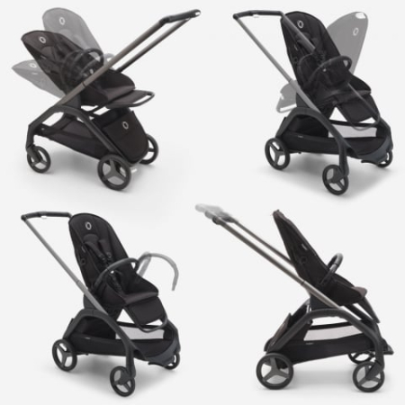 Carucior Bugaboo Dragonfly Black Dark Cherry [7]