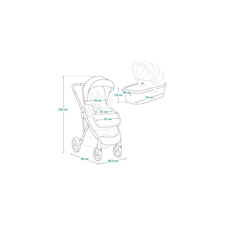 Carucior compact Amber 2 in 1 - Lionelo [47]