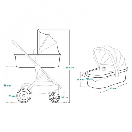 Carucior compact Amber 2 in 1 - Lionelo [19]