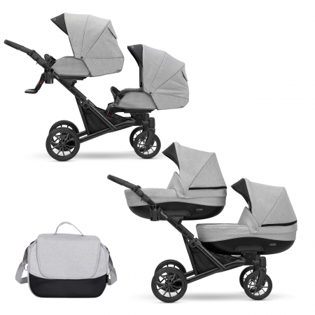 Carucioare gemeni - Carucior 2in1 pentru gemeni Kunert Booster