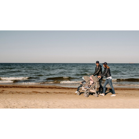 Carucior sport compact, Lionelo, Irma, Pliere tip umbrela, 6- 36 luni, Pana la 15 kg, Gri [27]