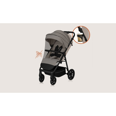 Carucior sport, Lionelo, Iva, Sustine 22 kg, 6 luni+, Bej [33]