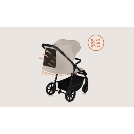 Carucior sport, Lionelo, Iva, Sustine 22 kg, 6 luni+, Bej [26]