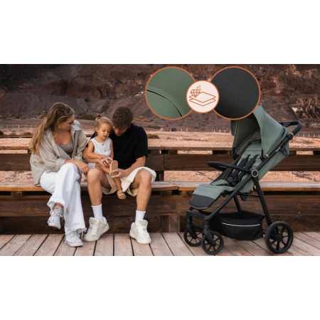 Carucior sport, Lionelo, Iva, Sustine 22 kg, 6 luni+, Verde [21]