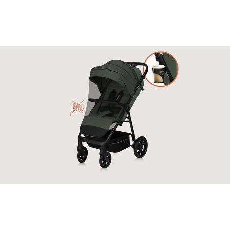 Carucior sport, Lionelo, Iva, Sustine 22 kg, 6 luni+, Verde [33]