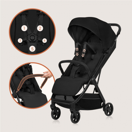 Carucior sport Lionelo Julie Air cu greutate redusa - 7.5 kg [10]