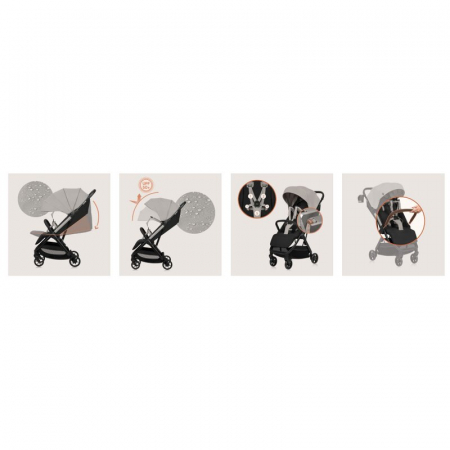 Carucior sport Lionelo Julie Air cu greutate redusa - 7.5 kg [22]