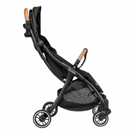 Carucior sport, Lionelo, Julie One, Cadru din aluminiu, 0-22 kg, Pliere compacta pentru avion, Negru [9]