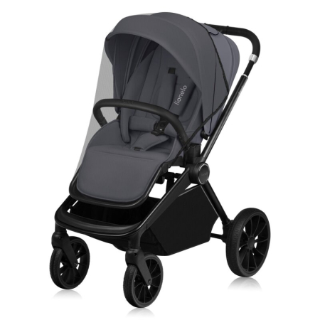 Carucior sport, Lionelo, Mika Plus, Cadru din aluminiu, Copertina XXL, cu accesorii, Pana la 22 kg, 6-48 luni; Bej [6]