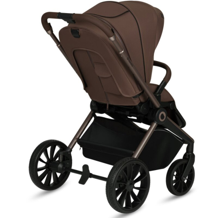 Carucior sport, Lionelo, Mika Plus, Cadru din aluminiu, Copertina XXL, cu accesorii, Pana la 22 kg, 6-48 luni; Mocha Mousse [10]
