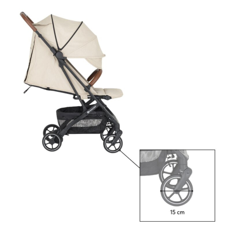 Carucior sport, Petite&Mars, Fly, Pliere compacta, Spatar reglabil pana la pozitie de somn, Suport picioare reglabil, Copertina extensibila cu protectie UPF40+, Suport pahar inclus, Pana la 22 kg, 0 l [11]