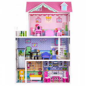 Casuta de basm capsunica Ecotoys cu lift TL43004C [2]