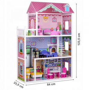 Casuta de basm capsunica Ecotoys cu lift TL43004C [3]