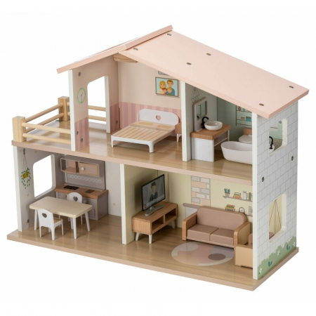 Casuta de papusi Free2Play din lemn 52 x 19,5 x 40 cm Multicolor [1]