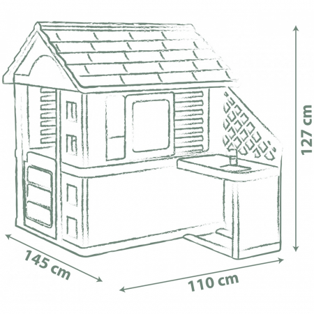 Casuta pentru copii Smoby Life Pretty cu bucatarie [1]