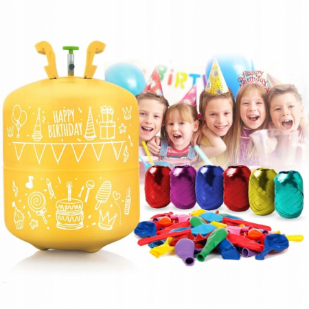 Cilindru cu heliu 0.42 m3 cu 50 de baloane si 60m panglica Ricokids 799100 [3]
