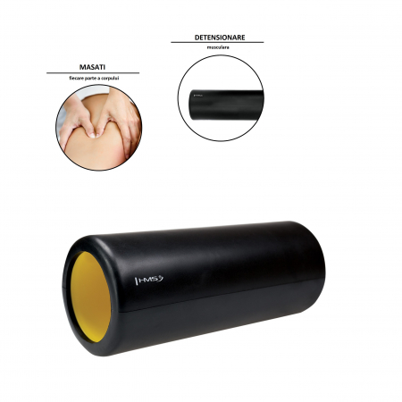 Cilindru yoga HMS FS111 Negru/Galben 33cm [5]