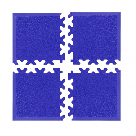 Colt covor de protectie puzzle inSPORTline Simple Albastru - 4 bucati [1]