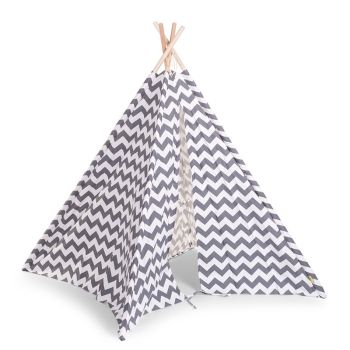 Corturi de joaca - Cort de indieni pentru copii Grey ZigZag - Childhome