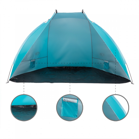 Cort de plaja Nils NC8030 Turquoise [12]