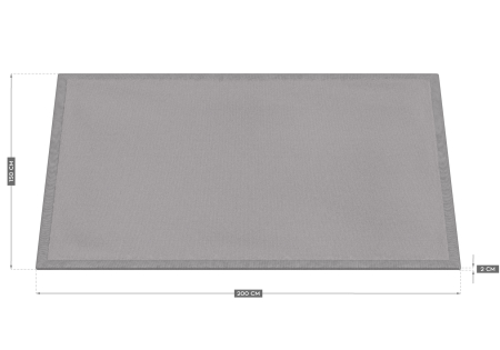 Covor de joaca antiderapant 200x150x2 cm izoleaza acustic si termic Gioco [3]