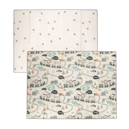 Premergatoare, Balansoare, Centre si saltelute de joaca - Covoras de joaca, FreeON, Magic Road, cu doua fete, Pliabil, Protectie impotriva loviturilor, 200 x 150 cm, cu Imprimeu pe ambele parti, 0 luni+, Multicolor