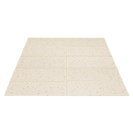 Covoras educativ, Lionelo, Zora, Din spuma XPE non-toxica, Cu doua fete, Suprafata antiderapanta, Dimensiune mare, 180x200 cm, Grosime 1.5 cm, Pliabil, Include geanta pentru transport, Bej [4]