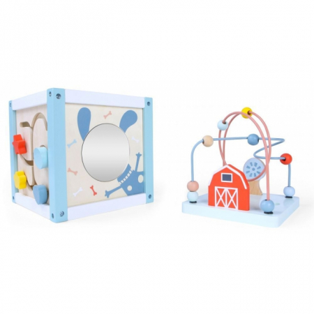 Cub educational din lemn 1020 Ecotoys [2]