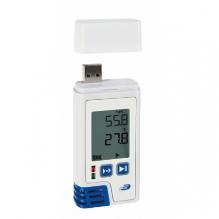 Termometre camera si baie - Data Logger profesional cu afisaj pentru temperatura si umiditate cu certificat de etalonare LOG210 PDF