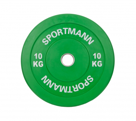 Aparate fitness - Disc Greutate Cauciuc SPORTMANN - 10 kg / 51 mm