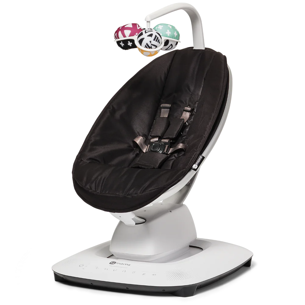 Fotoliu Balansoar Bebelusi 4MOMS MamaRoo 5.0 Classic Negru [1]