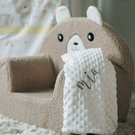 Fotoliu din burete, Bubaba, Cozy Teddy, pentru copii, 9 luni-5 ani, Brown [8]