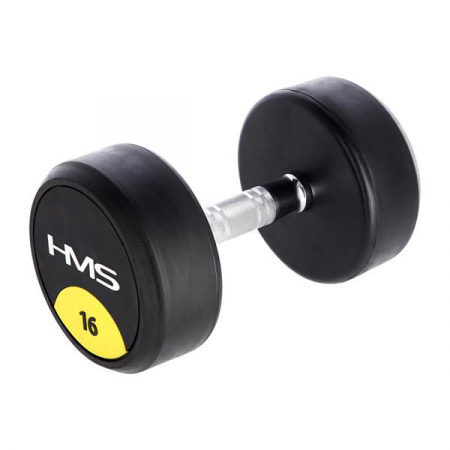 Bare - Discuri - Greutati - Gantera cauciucata cu greutate fixa HMS HG PRO 16kg