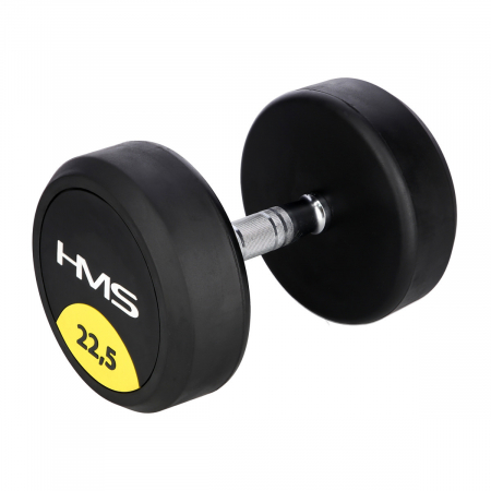 Bare - Discuri - Greutati - Gantera cauciucata cu greutate fixa HMS HG PRO 22.5kg