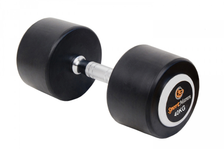 Aparate fitness - Gantera cauciucata DELUXE Sportmann 40 kg