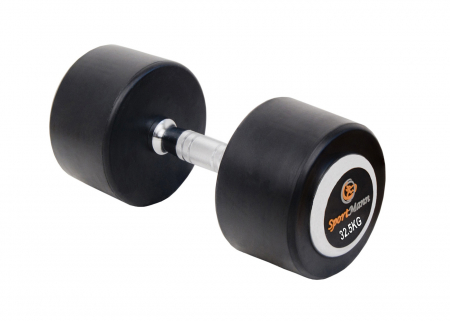 Aparate fitness - Gantera cauciucata Sportmann Deluxe 32.5 kg
