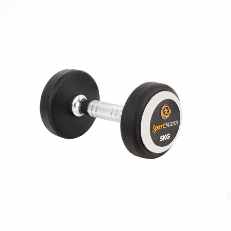 Bare - Discuri - Greutati - Gantera cauciucata Sportmann Deluxe 5 kg