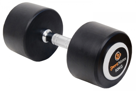 Aparate fitness - Gantera cauciucata Sportmann Deluxe 50 kg