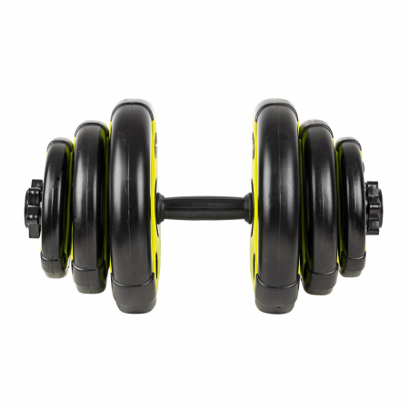 Gantera ciment inSPORTline 3-18 kg Negru/Verde [1]