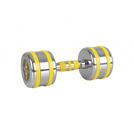 Bare - Discuri - Greutati - Gantera Cromata inSPORTline Yellsteel 10 kg