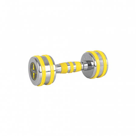 Bare - Discuri - Greutati - Gantera Cromata inSPORTline Yellsteel 5 kg
