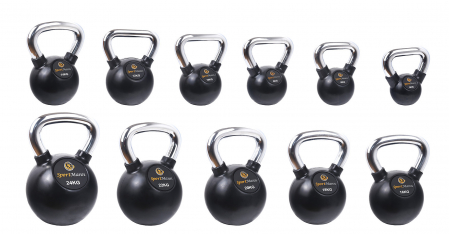 Gantera Kettlebell cauciucata 14 kg Sportmann [2]