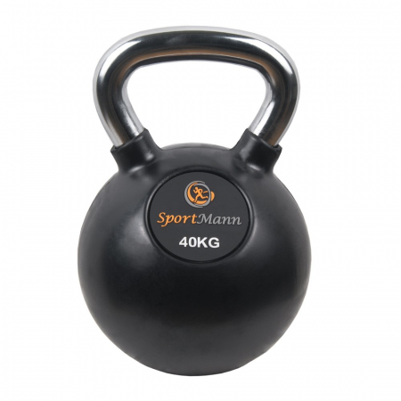 Aparate fitness - Gantera Kettlebell cauciucata 40kg Sportmann