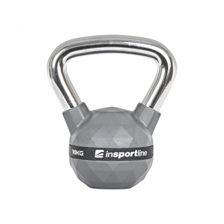 Bare - Discuri - Greutati - Gantera Kettlebell cauciucata inSPORTline PU 10 kg