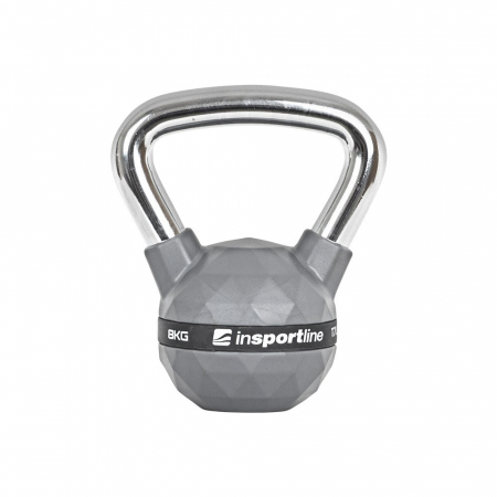 Bare - Discuri - Greutati - Gantera Kettlebell cauciucata inSPORTline PU 8 kg