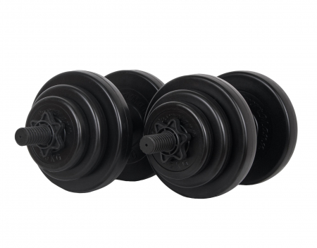 Aparate fitness - Gantere PVC cu ciment 2x10kg Sportmann