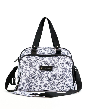 Genti mamici - Geanta de infasat Baby On Board Simply Roses