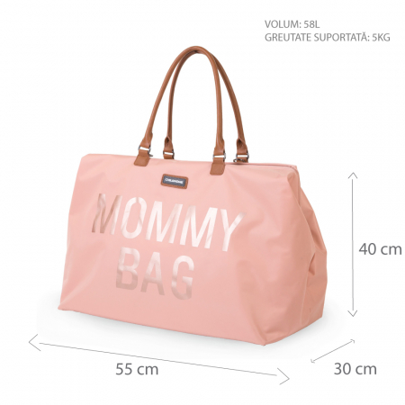 Geanta de infasat Childhome Mommy Bag Roz [4]