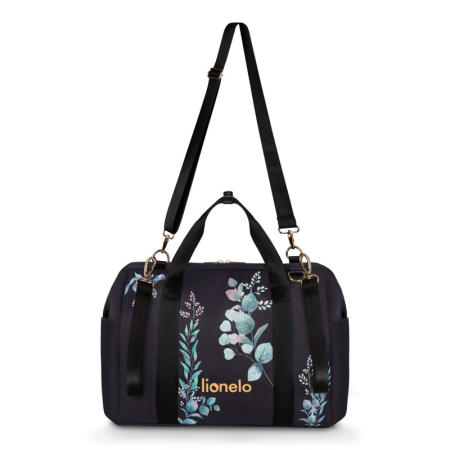Geanta pentru mamici, Lionelo, Ida, Golden Moments, Editie limitata, cu multiple compartimente, Negru [4]